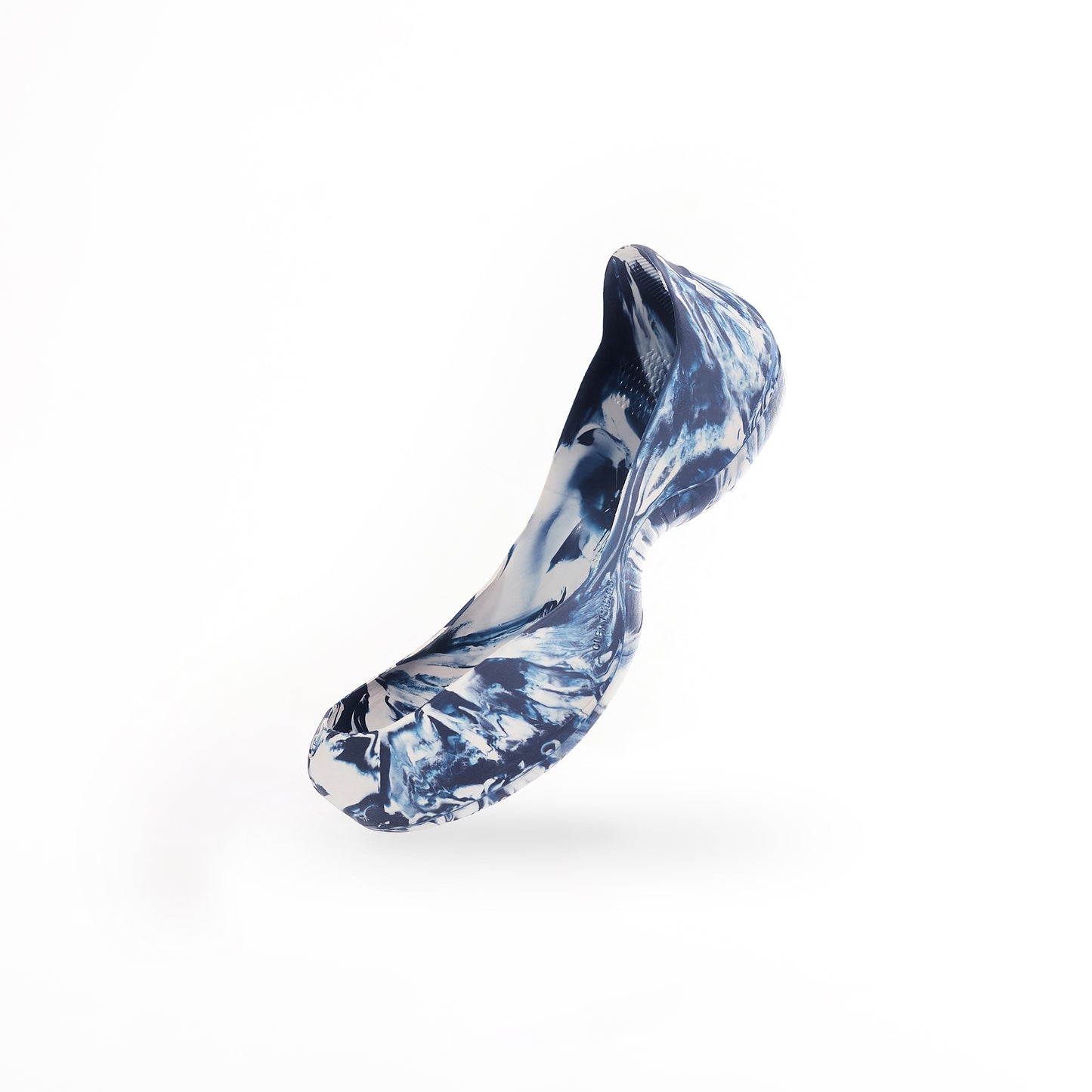 blue and white marbled cleat cover for sports cleats