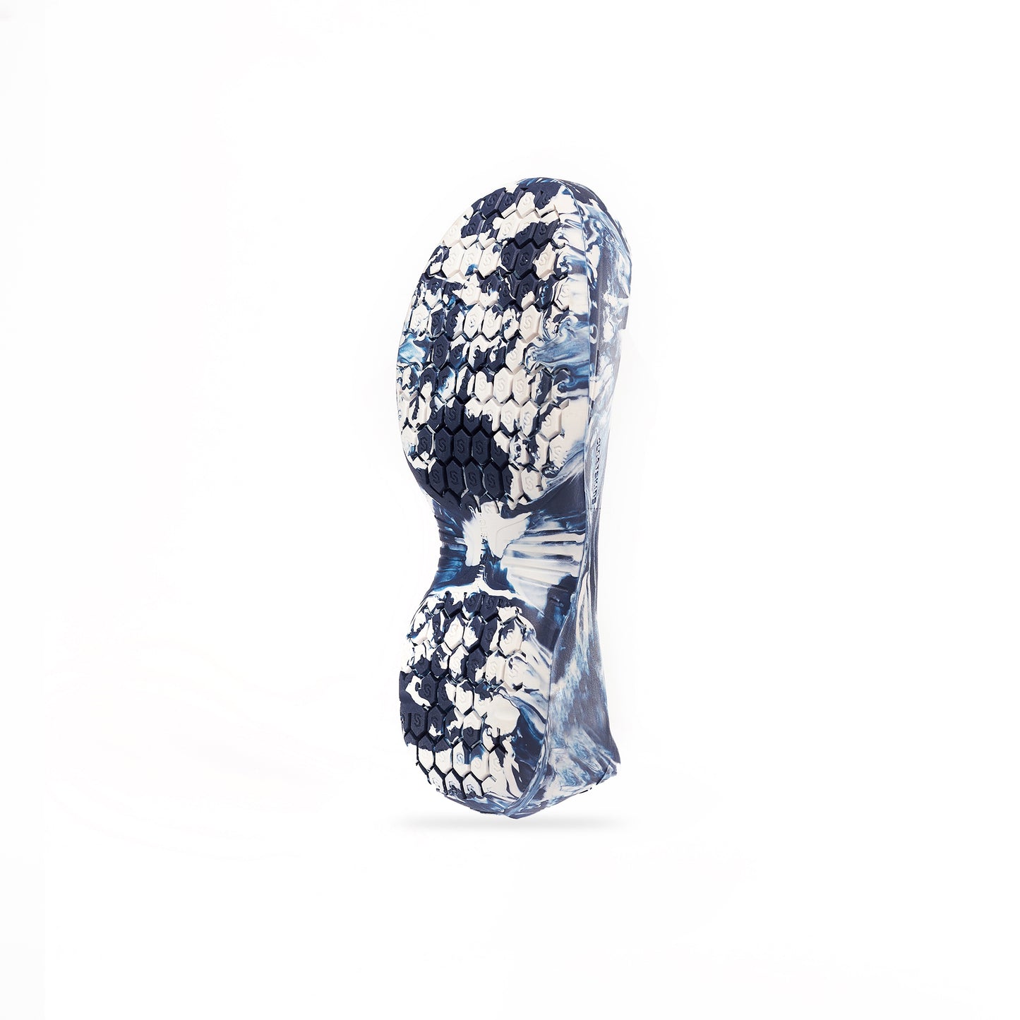 multi-sport cleat cover in blue and white for athletes